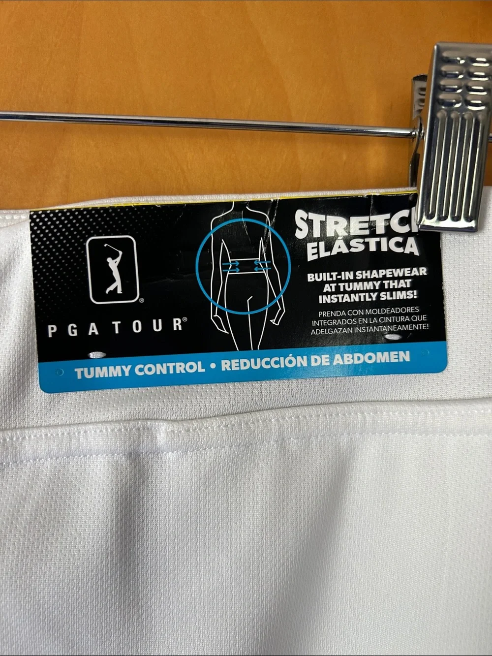 NWT PGA TOUR White Performance Golf Skort with Pockets